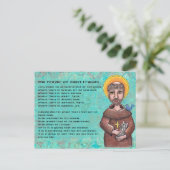 La prière de la carte postale de Saint François (Debout devant)