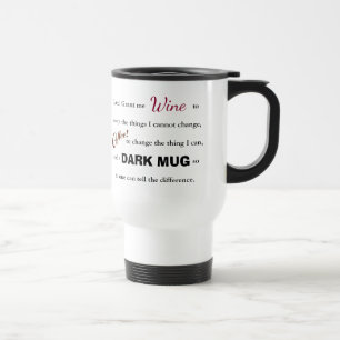 La prière de sérénité de vin/café - tasse de