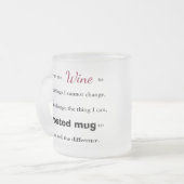 La prière de sérénité de vin/café - tasse givrée (Devant gauche)