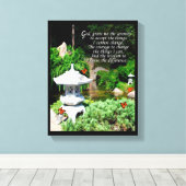 "La prière de sérénité" toile enveloppée (Insitu (Plancher de Bois))