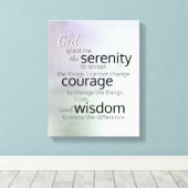 La prière de sérénité toile enveloppée sur des cou (Insitu (Plancher de Bois))