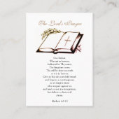 La prière du Seigneur - Carte de prière (Apparteme (Dos)