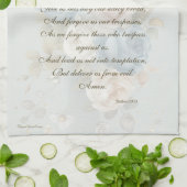 La prière du Seigneur Serviette de cuisine Bleu Pa (Plié)