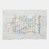 La prière du Seigneur Serviette de cuisine Bleu Pa (Horizontal)