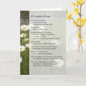 La prière d'un travailleur social - carte de voeux (Fleur jaune)