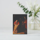 La prière prodigue de fils après carte sainte de (Debout devant)