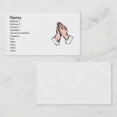 La prière remet le carte de visite (Devant / Derrière)