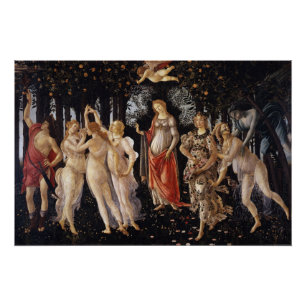 La Primavera (Lente) Sandro Botticelli Glossy Perfect Poster