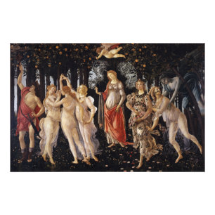 La Primavera (Lente) van Sandro Botticelli Foto Afdruk