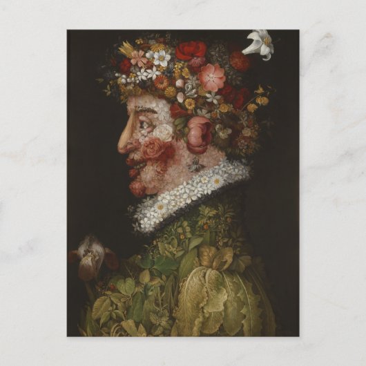 La Primavera van Giuseppe Arcimboldo (1563) Briefkaart (Voorkant)