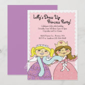 La princesse, habillent des invitations orientés (Devant / Derrière)