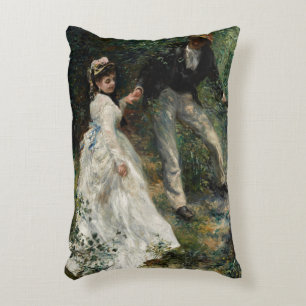 La Promenade Renoir Couple Wing Painting Art Accent Kussen