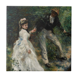 La Promenade Renoir Impressionisme Schilderkunst Tegeltje