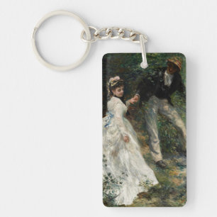 La Promenade Renoir Impressionist Painting Art Sleutelhanger