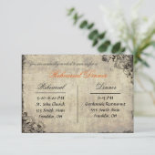 La proposition Dîner de répétition Vintage carte (Debout devant)