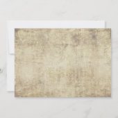 La proposition Vintage Wedding Invitation en blanc (Dos)