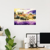 La Provence Frankrijk Schilderij Poster (Thuiskantoor)