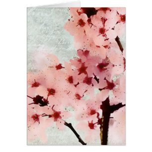 La prune fleurit carte