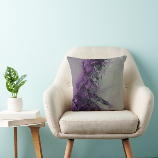 La puissance du coussin pourpre de polyester (Chaise)