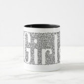 "La puissance tasse de café de filles" (Centre)