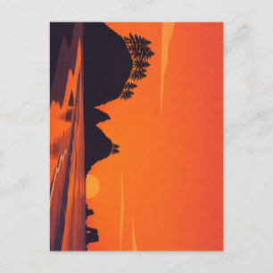 La Push Washington Zonsondergang Minimalistische K Briefkaart