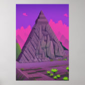 La pyramide de pierre | AI Art Poster (Devant)