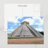 La pyramide maya à Chichén‑Itzá. Carte postale (Devant / Derrière)