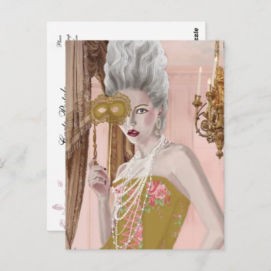 La question c'est-vous carte postale (Devant / Derrière)