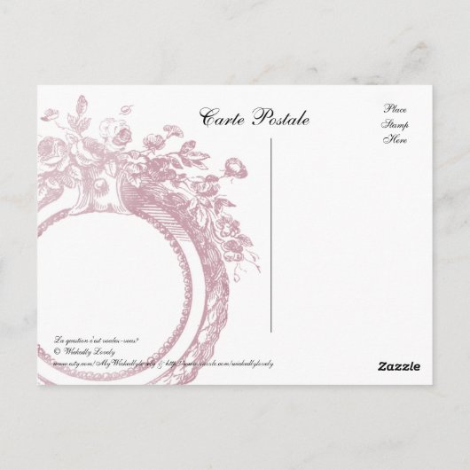 La question c'est-vous carte postale (Dos)