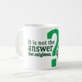 La question éclaire la tasse en vert (Devant gauche)