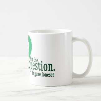 La question éclaire la tasse en vert