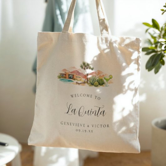La Quinta Desert Wedding Welcome Tote Bag