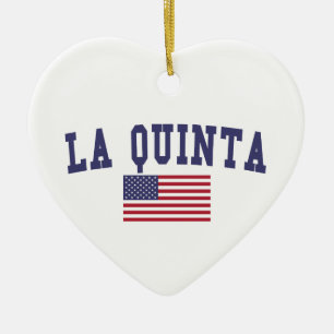 La Quinta US-vlag Keramisch Ornament