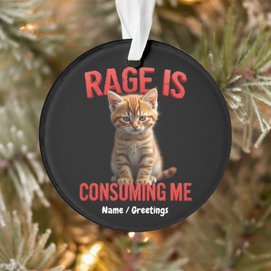 La rage me consomme Cute Kitten Chat, Feline drôle (Arbre)