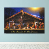La raison de la saison Nativité toile de scène Pr (Insitu (Plancher de Bois))