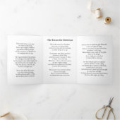 La raison de Noël - Carte de Noël (Intérieur)