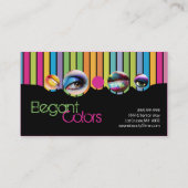 La rayure de couleur composent le carte de visite (Dos)