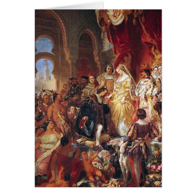 La réception de Christophe Colomb (Devant)