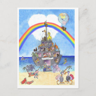 La réception II, carte postale de Noé's Ark
