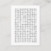 la recherche de mot de café récompense la carte (Devant)