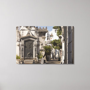 La Recoleta begraafplaats in Buenos Aires Canvas Afdruk