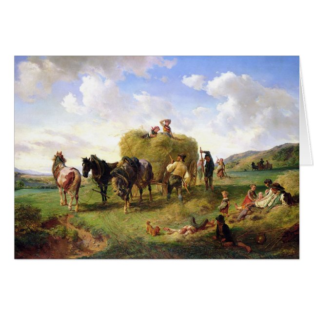 La récolte de foin, 1869 (Devant horizontal)