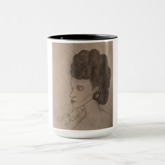 "La réflexion de la mariée" Mug (Centre)