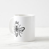 La reine Bee Crown sur Mug (Devant gauche)