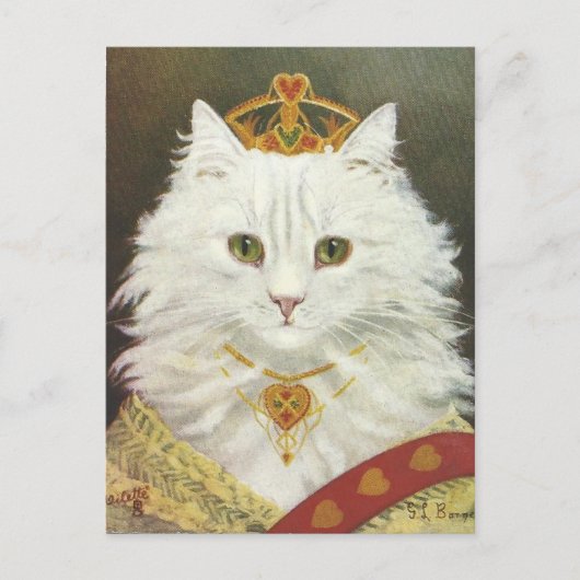 La reine chat briefkaart (Voorkant)