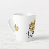 La Reine de la Couronne Latte Mug (Angle gauche)