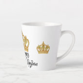 La Reine de la Couronne Latte Mug (Droite)