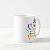 La reine de la parade folle Mardi Gras Mug (Devant droit)