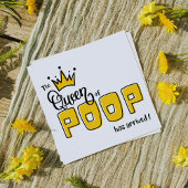 La reine de POOP est arrivée Faire-part de naissan