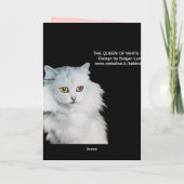 LA REINE DES CHATS BLANCS, MONOGRAMME (Dos)